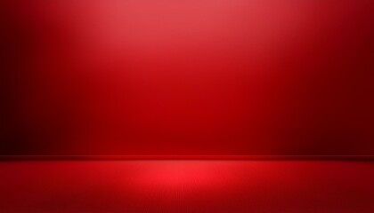 Wall Mural - red empty room studio gradient used for background and display your product