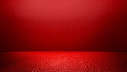 Wall Mural - red empty room studio gradient used for background and display your product