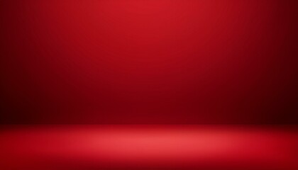 Wall Mural - red empty room studio gradient used for background and display your product