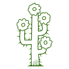 Cactus Plant Prickly Spines Desert Cacti Flowers Garden Plants Nature Lovers Pretty Beautiful Pot Flower Little Comic Hobby Gardeners Love Blooming Meadows Gardening Cute Cool Drawing Comic Cartoon