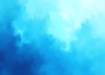 Poster - Blue grunge paint creates a unique decorative light blue cyan abstract background.