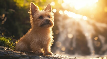 Sticker - Dog at Sunset.