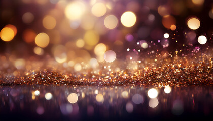 Aufkleber - Abstract glitter lights feature a background in metallic colors with a defocused presentati_1(133)