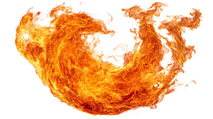 Poster - Fiery Swirling Orb. Dynamic Flames for Creative Projects