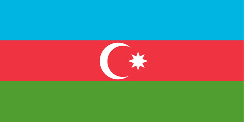 Wall Mural - flag of azerbaijan