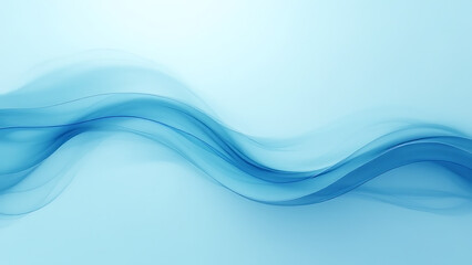 Aufkleber - A serene abstract design features soothing shades of blue on a uniform background.