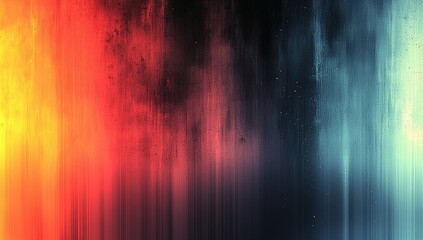 Fototapete - A grainy, atmospheric effect is created by blurring layers of red and black.