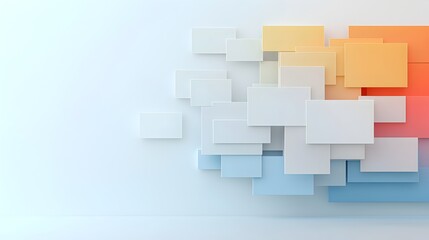Poster - Vibrant Geometric Gradient Backdrop with Minimalist Prism Shapes   Perfect for Social Media Banners Advertising Covers and Creative Designs