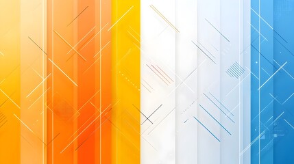 Poster - Stunning abstract geometric prism backdrop with vibrant gradient colors perfect for minimalist social media covers banner designs flyer templates and other digital visuals