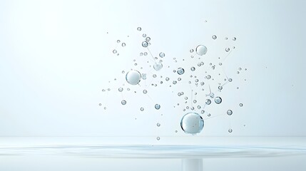 Leinwandbilder - Glowing ethereal particles flowing and swirling in a sleek futuristic white background highlighting the advanced connectivity and innovation of generative systems