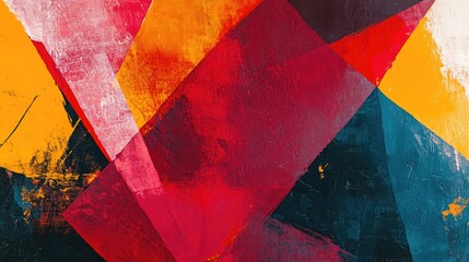 Poster - Vibrant Abstract Color Blocks for Creative Projects