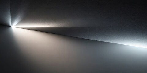 Poster - A room with a large window that lets in a lot of light