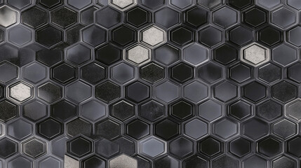 Geometric abstract background with simple hexagonal elements. Creative idea for technology, medicine, science, industry. Design, banner, website