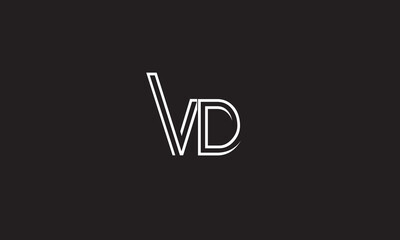 VD, DV , D ,V, Abstract Letters Logo Monogram