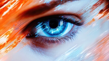 Poster - blur is a concept that represents the future of technology in the field of cyber security with a bac