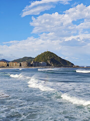 Wall Mural - Zurriola beach, San Sebastian Donostia, the Basque country, Spain