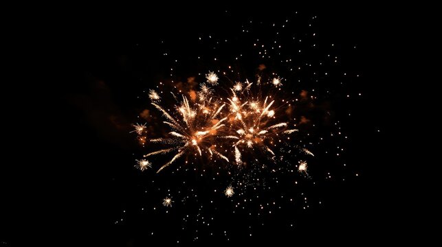 Fireworks bursting in celebration over a dark sky, with clear space below for copy.