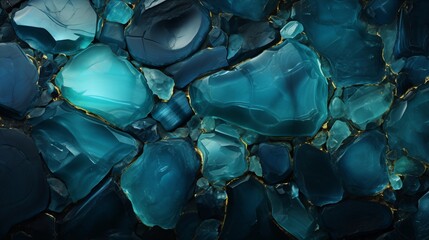 Wall Mural - Gentle blend of green and turquoise tones creates a calming abstract background with layered gradients.