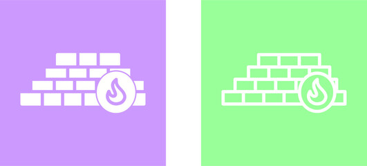 Wall Mural - Firewall Vector Icon