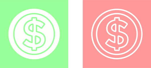 Wall Mural - Dollar Symbol Vector Icon