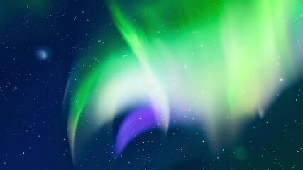 aurora borealis illuminates the night sky with vibrant green and purple hues, creating a stunning ce