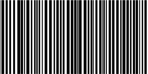 Wall Mural - Black and white abstract design of barcode-like lines