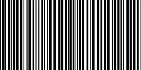 Aufkleber - Simple black and white barcode-inspired vector artwork