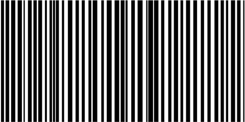 Aufkleber - Simple black and white barcode-inspired vector artwork