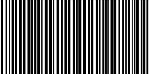 Aufkleber - Simple black and white barcode-inspired vector artwork