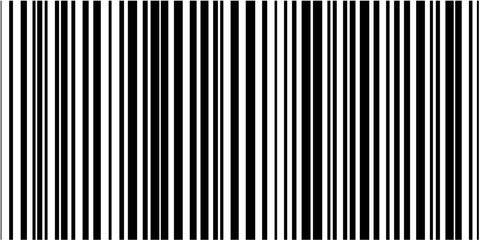 Aufkleber - Simple black and white barcode-inspired vector artwork