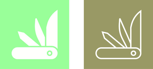 Sticker - Swiss Army Knife Vector Icon