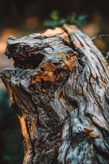 Poster - Close-up shot of wood grain texture