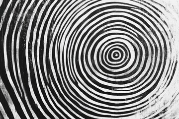 Poster - A black and white image of a spiral pattern, suitable for use in illustrations or designs
