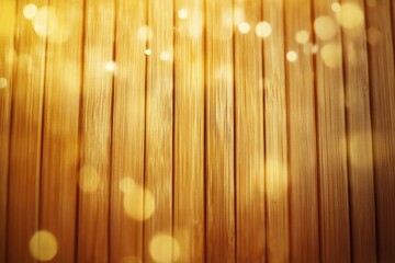 Poster - A close-up shot of a curtain with soft, glowing lights in the background