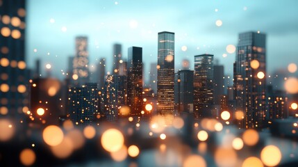 A blurry image of a city skyline with obscured details, emphasizing the sense of scale and highlighting the feeling of being lost in a vast and complex urban environment.