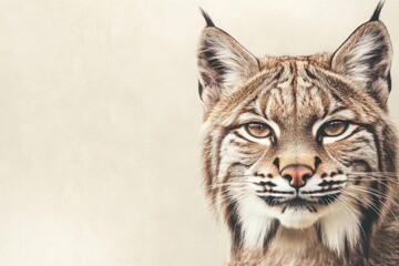 Poster - Close up shot of a cat's face with blurred background