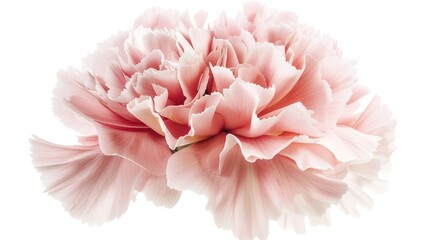 Wall Mural - A Delicate Pink Carnation Flower with Soft Petals