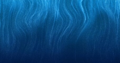 Poster - flowing tendrils of particles on a blue background. smooth, ideal for use as abstract background, te