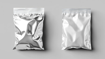 Bag of Chips Mockup, high-end and customizable with realistic high-resolution rendering, ideal for branding, packaging design, and snack product presentations, AI Generative