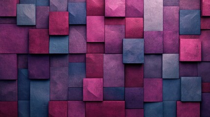 Aufkleber - Square-themed abstract background with textured squares in varying shades, leaving room for custom text or graphics.