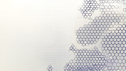 Aufkleber - Abstract white background with a hexagonal pattern.