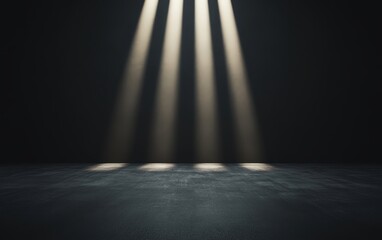 Poster - Deep black background with a faint glow emanating from above, creating an atmospheric and minimalist visual effect for design projects