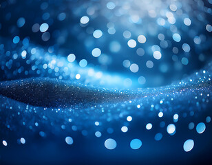 Poster - Soft blue light creates a defocused bokeh effect in the background of an abstract image_1(661)