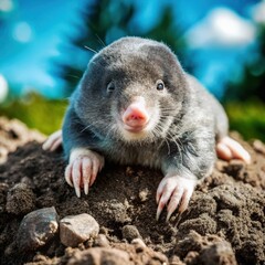 Wall Mural - a mole animal natural background