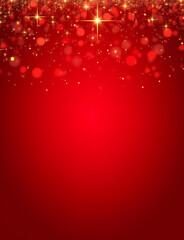 Aufkleber - Shining red glitter is a festive holiday decoration that adds sparkle and cheer to Christmas backgrounds everywhere instantly.