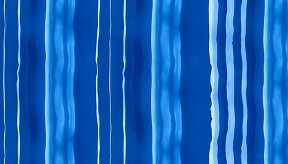 Wall Mural - Abstract lines shibori indigo blue seamless watercolor pattern isolated with white highlights, png