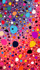 Wall Mural - Terrazzo pattern abstract background in speckled colorful pattern isolated with white highlights, png