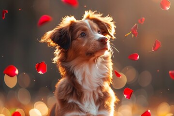 Captivating super slow-motion footage of red rose petals cascading towards camera at 1000 fps against black backdrop