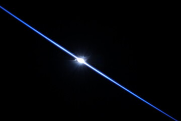 Wall Mural - single light lens flare overlay.