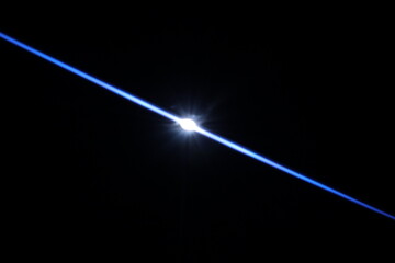 Wall Mural - single light lens flare overlay.